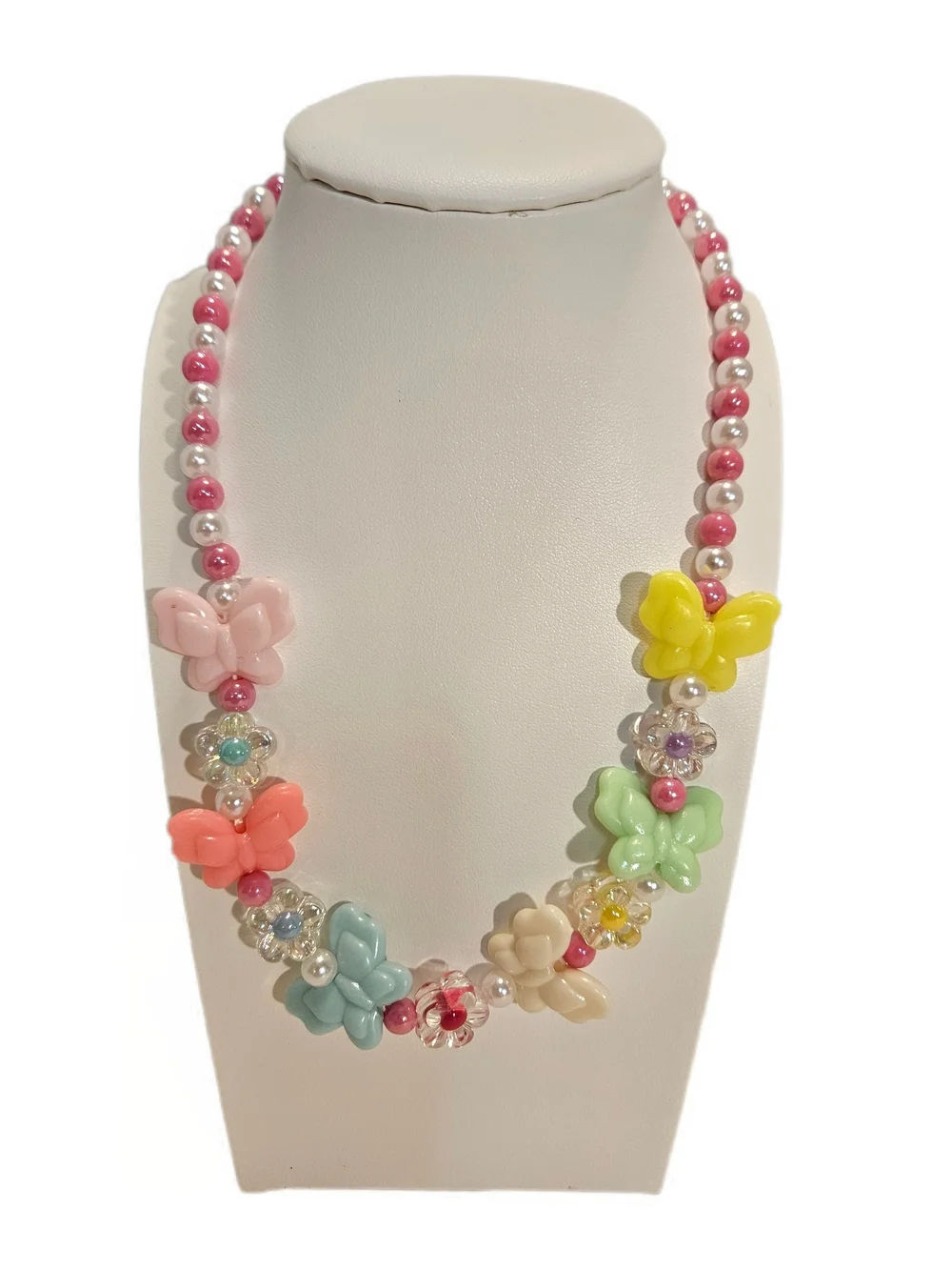 Kids Rainbow Butterfly Jewelry Set with Pink Butterfly Pouch-9 Items